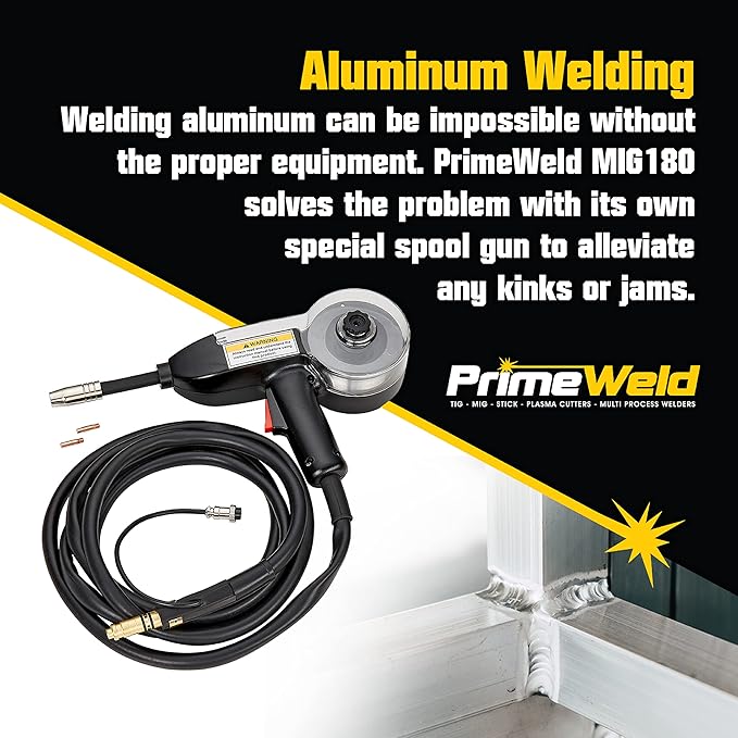 PrimeWeld MIG180 Mig Welder, 180 Amp Wire Feed Welding Machine With Dual Voltage 220v, 110v