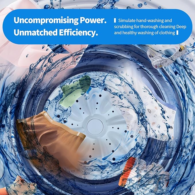 Underwear Washer, Portable Mini Washing Machine,Upgraded Mini Washings Machines,Type-C Rechargeable Cordless Washing-Machine, Laundry Cup for Bra, Underwear, Socks UV 1.5L