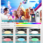 52inch Brown Ceiling Fans with Lights and Remote/App Control, Low Profile Ceiling Fan with Light and 6 Double-Side blades, Flush Mount, LED/RGB Dimmable DC Reversible Modern Ceiling Fan for Bedroom