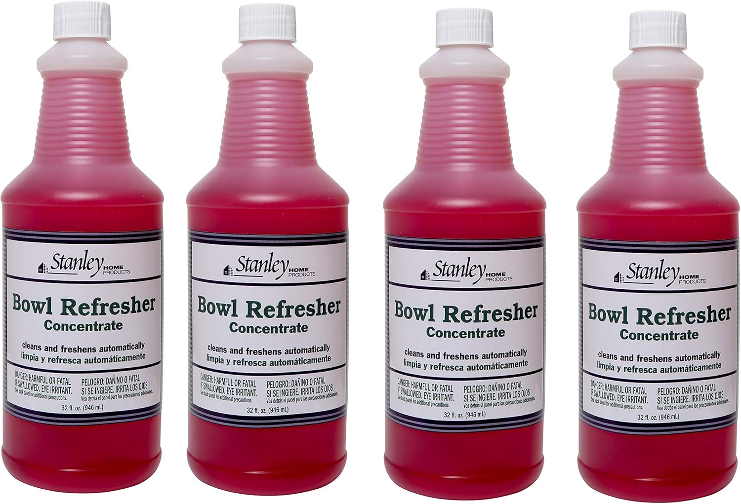 STANLEY HOME PRODUCTS Bowl Refresher Concentrate – Cleans and Freshens Toilets Automatically – 32 fl. oz. (4 Pack)