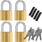 81/40-4P Brass Keyed Padlock (Keyed Alike, Waterproof, Solid Brass Lock) for Sheds, Storage Unit, School, Gym Locker, Fence, Toolbox, Hasp, Storage - 1-9/16 in. (40 mm) *4