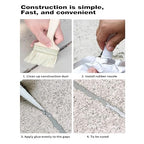 Concrete Crack Filler and Sealant, Quick Drying High Elasticity Cement Crack Filler, Waterproof Repair, Self-Leveling Concrete Slab Repair for Driveway, Patio (Gray, 35.27 OZ)