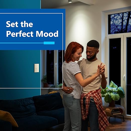 LIDER Combination Dual Dimmer Light Switch Control, 2 Sliding Light Controls, Single Pole, 400W CFL/LED, 600W Incandescent/Halogen, UL Listed, Wall Plate Included, Light Almond, 2 Pcak