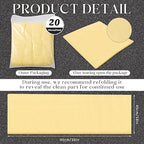 Maxcheck 100 Pcs Sticky Tack Cloth Woodworking Painters Wax and Silicone Free Tack Cloths for Removing Dust Rags Automotive Painting for Automotive, 18 x 36'' (Yellow)