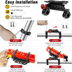 ATV Motorcycle Fire Extinguisher Bracket - Quick Release Fire Extinguisher Holder Mount - Universal 7/8" to 9/8" Handlebar Fit for Yamaha, Polaris, Honda, Can-Am, Kawasaki - Secures Extinguishers