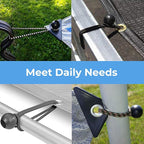 Cartman 90 Pack 6 Inch Ball Bungee Cords Canopy Ties with Elastic String for Canopy, Tarp, Straps, Tent, Black