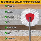 Mop Head Replacement for Ocedar Mop Heads Replacements, Spin Mop Refills with Premium Microfiber - Easy to Clean and Machine Washable, 6 Pack Replace Head