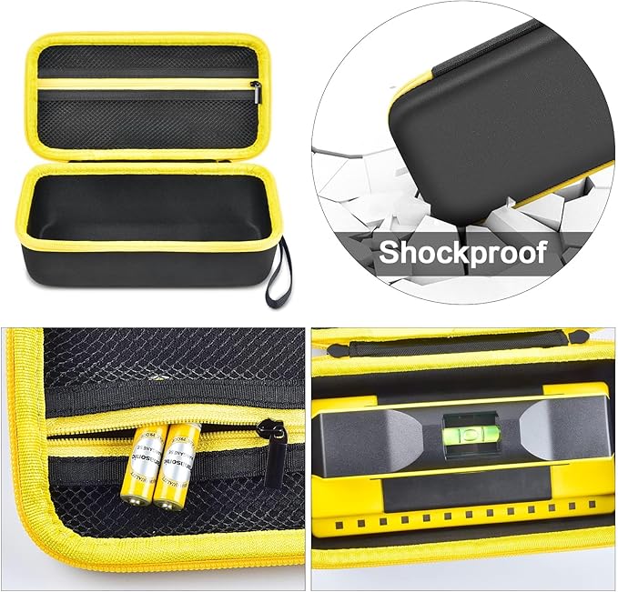GWCASE Case Compatible with Franklin Sensors ProSensor M210 710PRO 710 Professional Stud Finder. Carrying Travel Storage Bag Holder with Mesh Pocket for Battery & Other Accessoires (Box Only)