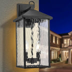 Darkaway Outdoor Wall Lights,17 Inch Tall Exterior Lighting Fixtures Wall Mount Outdoor Porch Lights Outside Sconce with Glass E12 Socket for House Patio Hallway Garage