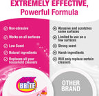 Quick 'n Brite All-Purpose Cleaner & Heavy-Duty Bathroom Cleaning Kit – 80oz Paste & 64oz Scum Off Liquid for Shower, Tile, Grout, Glass & Home Cleaning