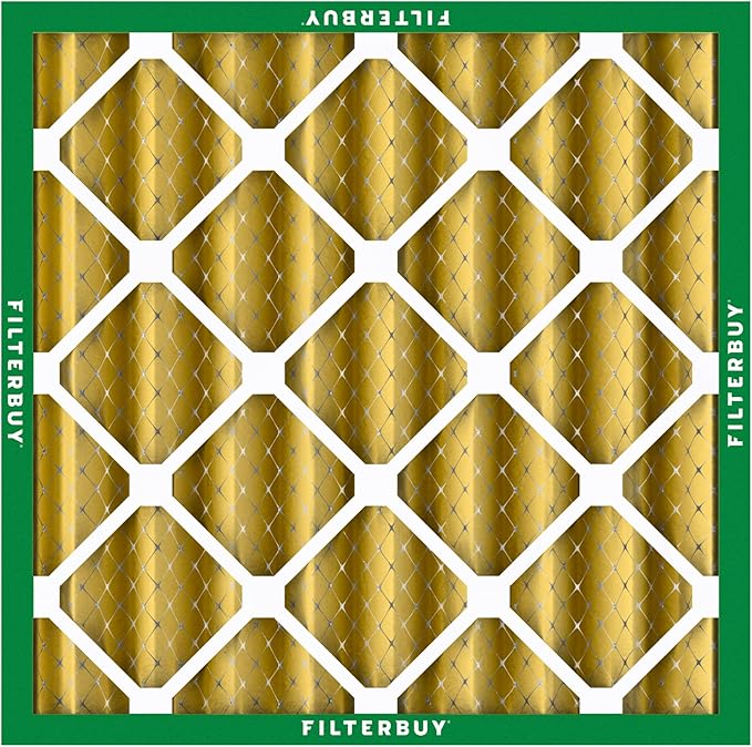 Filterbuy 24x24x4 Air Filter MERV 11 (MPR 1200) Allergen Defense Replacement (4-Pack), Electrostatic Pleated HVAC AC Furnace Filters, Made in USA (Actual Size: 23.38 x 23.38 x 3.63)