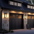 Hammered Glass Wall Lamp, Outdoor Light Fixtures, Exterior Wall Lantern for Porch with Waterproof, 2 Pack Wall Sconce Lighting, Wall Mount Light, Porch Light for Garage, Doorway, Patio(Bulb Included)