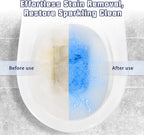 Toilet Bowl Cleaner, Automatic Long Lasting Continuous Toilet Bowl Cleaners, Bathroom Cleaner Prevent Stain Build Up Deep Clean,3 Bottles Septic Safe Toilet Bowl Tablets in Bottle Light Lemon Scent