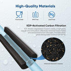 PUREPLUS 5 Micron 10" x 4.5" Whole House Coconut Shell Activated Carbon and KDF Water Filter, Heavy Metal Removal Replacement Water Filter, Compatible with GXWH40L, GXWH35F, BB10, CTO10BB-KDF, 3 PACK
