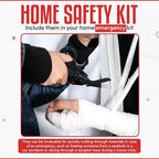 Heavy Duty 6 in 1 Multipurpose Emergency Trauma Shears Scissors with Holster, Outdoor Camping Rescue Tools with Glass Breaker, Strap Cutter Stainless Steel Foldable Scissors Pliers