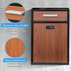 Combination Lock Wall-Mount Mailbox,Waterproof Heavy Duty Thickened Mailboxes for Outside, Security Drop Box with Lock, Extra Large Capacity Mounted Mailbox, XL