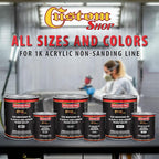 Custom Shop Premium 1K Acrylic Non-Sanding Primer Sealer Paint, Color White, 1 Gallon - Fast Drying, Ready-To-Spray, Apply Over Automotive Primer Surfacers, Sanded Finishes - Topcoat Urethane, Enamel