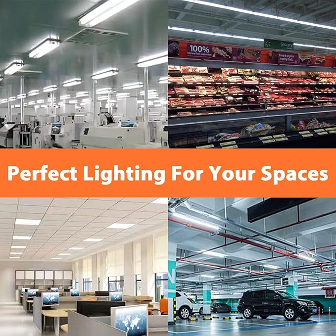 8 Pack 24 inch F17T8/841 17 Watts Light Bulb, 2 Foot Straight Fluorescent Tube T8 Tube Light, 4100K Cool White 1400 Lumen G13 Medium Bi-Pin Cap 8 Count