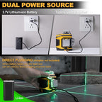 PREXISO Rechargeable 360° Self Leveling Green Laser Level with Tripod, Magnetic Base, Glasses - For Construction, Tile, Home Renovation