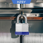 Padlocks Keyed Alike, Pack of 24, Laminated Steel Keyed Lock (1-9/16", 40mm), Padlocks with Same Key, Normal Shackle, for Toolbox, Locker & StorageUnit or More