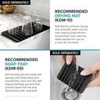 KRAUS Standart Pro 14 -inch Undermount Single Bowl 16 Gauge Stainless Steel Bar Kitchen Sink, KHU101-14