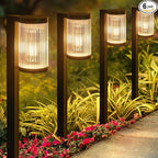 Solar Pathway Lights Outdoor, 6 Pack Upgraded Outdoor Solar Lights for Outside Super Bright Up to 12Hrs, IP65 Waterproof Solar Garden Lights for Yard Path Walkway Decor Landscape Lighting