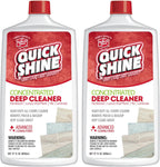 Quick Shine Multi Surface Deep Floor Cleaner and Wax Remover 27Fl oz,(Pack of 2) Removes Wax Build-Up,Revitalizes Floors &Cleans Grout,Use on Hardwood, Laminate, LVT,Tile and Stone,Pro-Level Cleaning