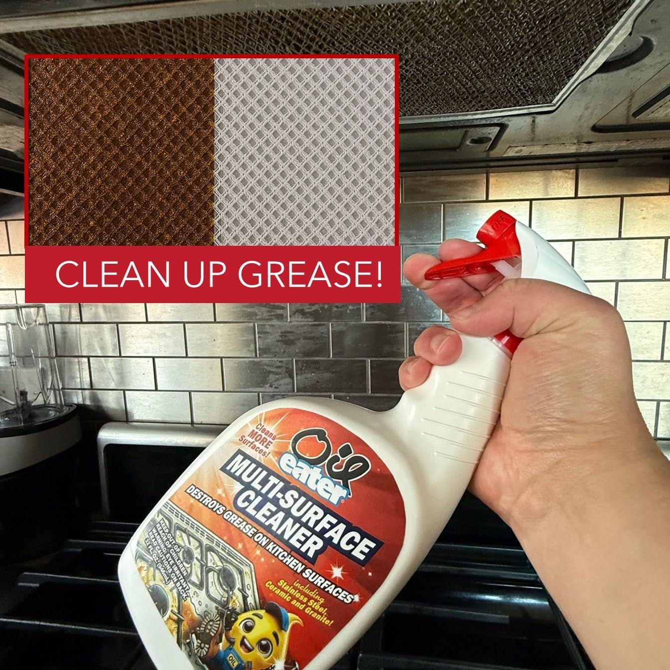 Multi-Surface Kitchen Cleaner Spray for Stovetops, Stainless Steel, Granite and More Surfaces, 32oz