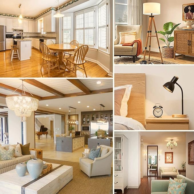 7.3 Inch E26 T10 Led Bulb 60 watt 3000k Soft White Edison Bulbs,6W E26 Long Light Bulb Tubular Light Bulb T10 Bulb T9 for Rustic Pendant,Industrial Pipe,Wall Sconces 6 Pack