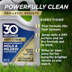 30 SECONDS Pro Mold and Mildew Stain Remover | Scrub Free | Brighter Results Instantly | Ready To Use Refill | 128 fl. oz. - PACKAGING MAY VARY