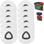 12 Pack Mop Heads Replacement for O-Ceda Easy Wrin Spin Mop, Microfiber Spin Mop Refills, Easy Cleaning Mop Head Replacement