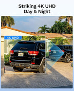 LongPlus 4K PoE Security Camera System, 12MP H.265+ 16CH NVR with 4TB HDD for 24-7 Recording, 8pcs Wired Home Security Camera System, Person Vehicle Pet Detection, CCTV for Businesses Home, LP8MEF8D1