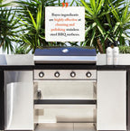 Bayes High-Performance Stainless Steel BBQ Exterior Cleaner and Protectant - Cleans, Shines and Protects Stainless Steel Barbecue Surfaces, Shields from Outdoor Elements - 16 oz, 2-Pack