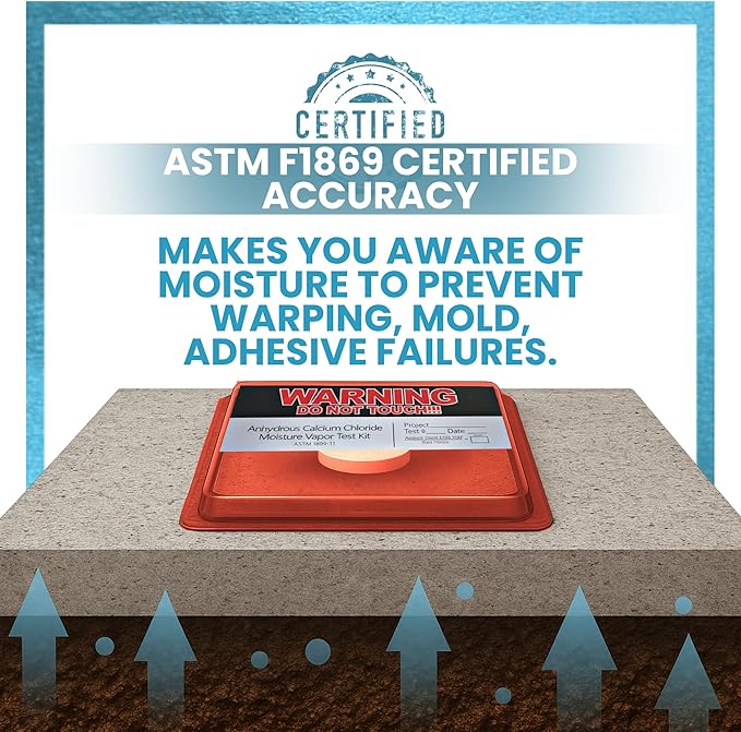 Moisture Test - Calcium Chloride Test Kit (100 Pack)