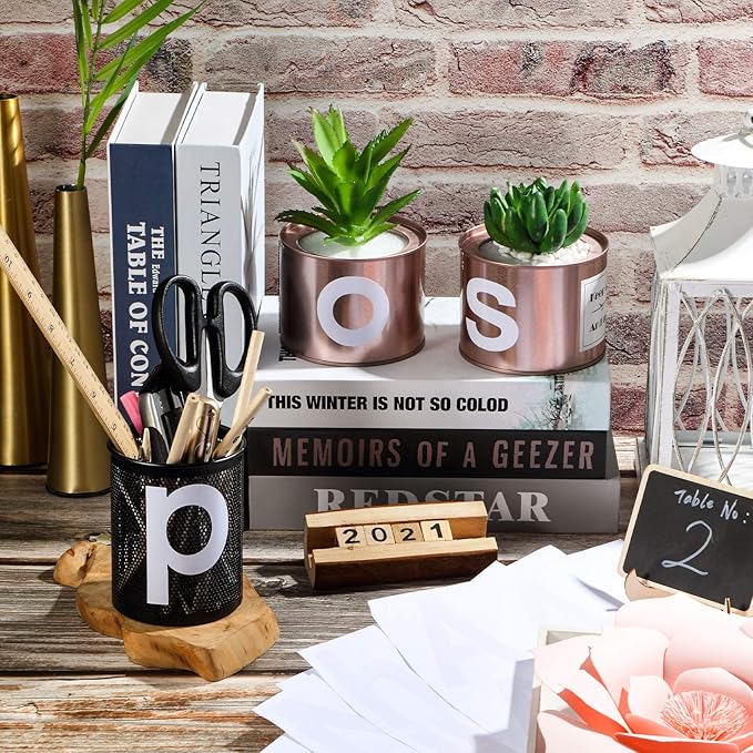 Outus 8 Sheets Vinyl Letter Stickers Self Adhesive Mailbox Alphabet and Numbers Outdoor Vinyl Letters for Scrapbooking Crafts Bulletin Board Classroom School Supplies(3 Inch,White)