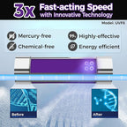 iSpring RO500AK-BN+UVF8 Tankless Reverse Osmosis Water Filtration System with Natural pH Alkaline Remineralization and LED UVF8 Light, 500 GPD RO System, Brushed Nickel Faucet, 2:1 Pure to Drain Ratio