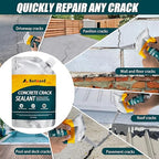 Self-Leveling Cement Crack Filler, Fast Drying Concrete Crack Filler, Gray Asphalt Crack Filler, Waterproof Concrete Crack Repair Sealer for Sidewalks, Driveways, and Foundation Cracks -7 Pack