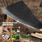 11 Inch Hatchet with Sheath, Small Compact Machete Axes, Fixed Blade Full Tang Camping Tactical Knife for Woodworking, Garden Machete Axe with Sheath for Bushcraft Yards Bushes Wood, A2BK