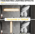 Aipsun Porch Wall Lights 59inch Long Strip Modern Outdoor Wall Light Fixture, White Wall Mount Lighting Sconce Exterior Lights Wall Sconce 3000K for House Living Room Corridor(1 Pack)