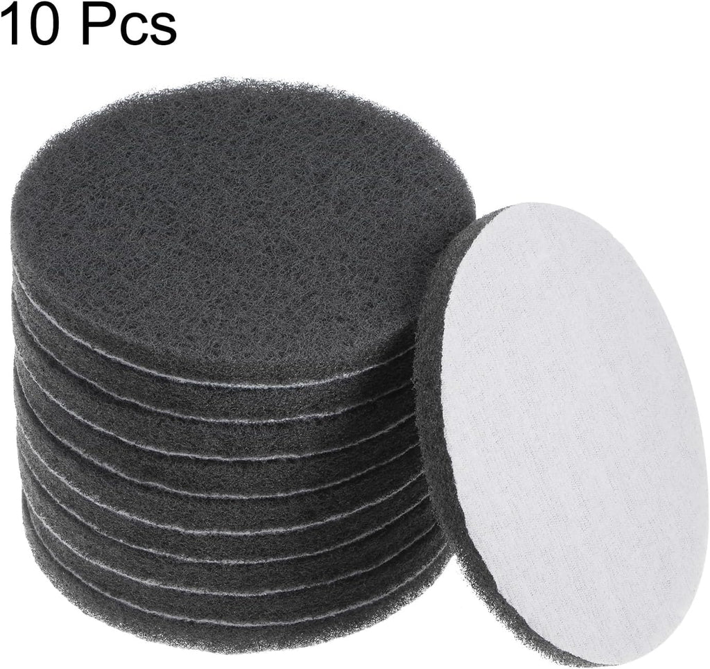 HARFINGTON 10pcs Drill Power Brush 5 inch Tile Scrubber Scouring Pads 800-1000 Grit for Bathroom Kitchen Household Cleaning