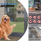 Pet Screen Replacement Door Repair Kit 36'' x 25' Thicken Charcoal Fiberglass Pet Screen Mesh Scratch- Against for Families with Cat or Dog Suitable for Windows, Doors and Porches