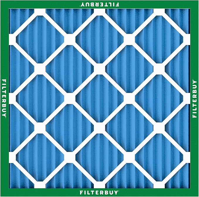 Filterbuy 10x10x1 Air Filter MERV 13 (MPR 1900) Health Defense Replacement (4-Pack), Electrostatic Pleated HVAC AC Furnace Filters, Made in USA (Actual Size: 9.50 x 9.50 x 0.75)