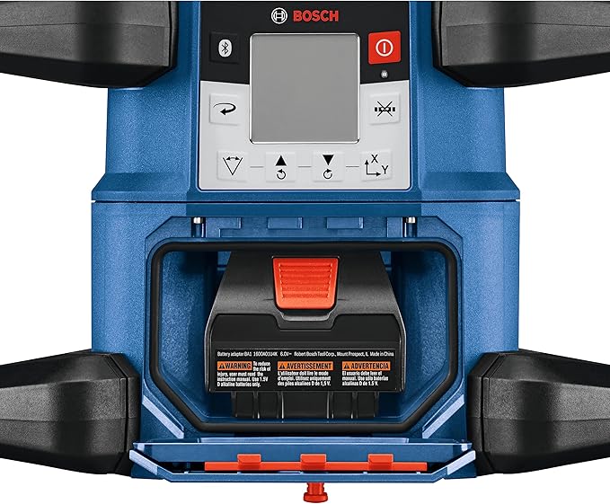 BOSCH GRL4000-80CHVK-S REVOLVE 18V Connected Self-Leveling Horizontal/Vertical Rotary Laser Kit, Includes Tripod, Grade Rod, Receiver, Battery Adapter, 4 D Batteries, Carrying Case, & Accessories