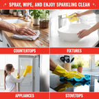 Rebel Green Natural All-Purpose Cleaning Spray - Plant-Based Multi-Surface Cleaner with Essential Oils for Kitchen, Bath, Countertops and More - Peppermint & Lemon Scent - 16 oz - 1 Pack