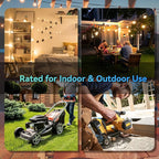 K KASONIC - 25 Ft Extension Cord with 3 Outlets, UL Listed 16/3 SJTW, 3-Wire Grounded, 13A 125V 1625W for Indoor/Outdoor Use - Orange