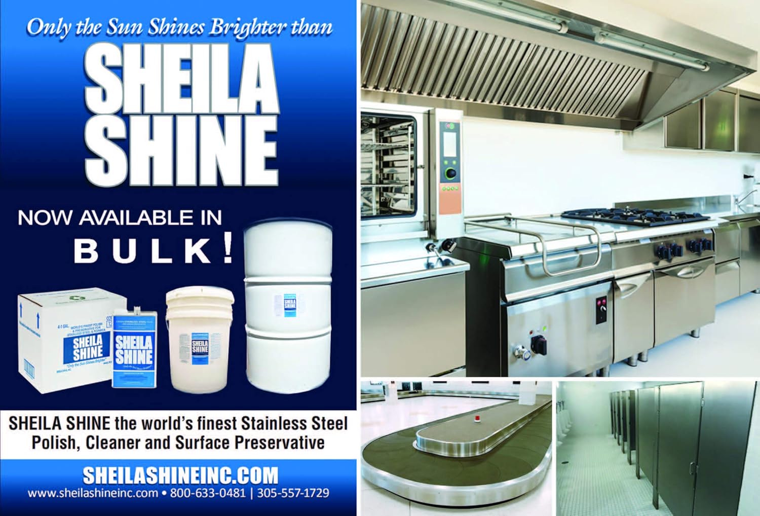 Sheila Shine Bulk Stainless Steel Polish & Cleaner | Protects Appliances from Fingerprints and Grease Marks | Residue & Streak Free | for Commercial Contractors | 55 Gal Drum