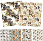 Swedish Dishcloths for Kitchen, 6PCS Cute Dog Swedish Dish Cloths Gift Set, Reusable Absorbent Cellulose Sponge Doggie Dish Towel for Home Cleaning(7.8 X 7 Inches)