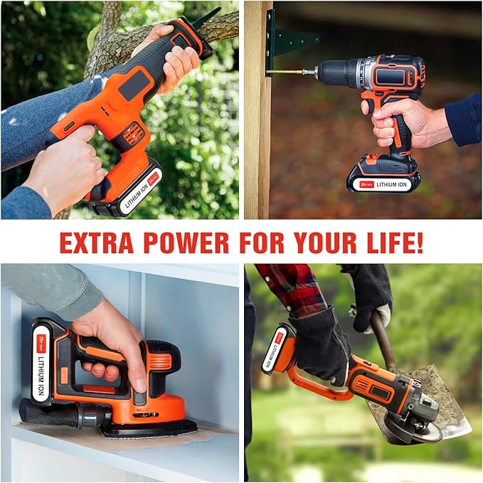 2Pack 4.0Ah 20V MAX LBXR20 Compatible with Black and Decker 20V Lithium Battery LB2X4020 LBXR2020-OPE LBXR20-OPE2 LBXR20B-2 LB2X3020-OPE LBXR20BT 20 Volt Max Cordless Power Tools