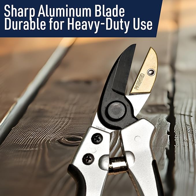 Anvil Pruning Shears for Gardening - 7.75” Heavy Duty Branch Cutter Garden Shears with Rubber Grips for Dry Stems or Small Wood Branches - Hand Pruners for Gardening Tools by Kings County Tools