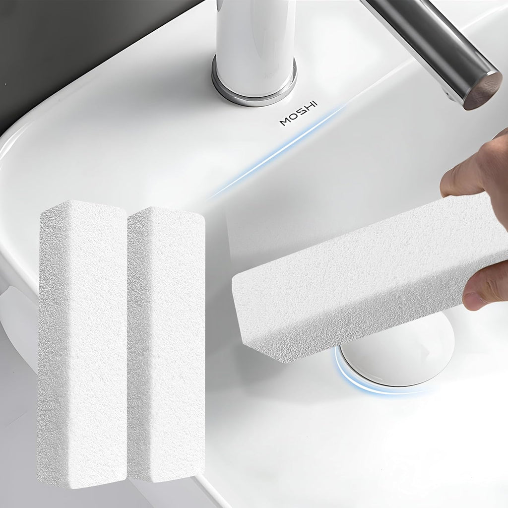 6 Pack Pumice Stone for Cleaning,Scouring Stick,Pumistone for Toilet, Pool, Bathroom, Sink (White D)